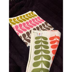 Orla Kiely Multi Stem RARE bath Towel SBNWT UK designer 1970's retro
